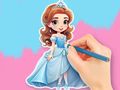 Spēle Krāsojamā grāmata: Čibi princese  online