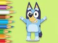 Spēle Krāsojamā grāmata: Happy Bluey online Spēle Krāsojamā grāmata: Happy Bluey online