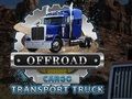 Spēle Bezceļu kravas transporta kravas automašīna  online
