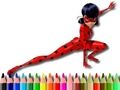 Spēle Atpakaļ uz skolu Lady Bug krāsošana  online