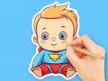 Spēle Krāsojamā grāmata: Cute Super Baby  online