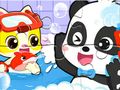 Spēle Puzle: Pandas mazuļa dušas laiks  online