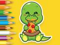 Spēle Krāsojamā grāmata: Izsalkušie dinozauri  online