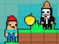 Spēle Noob pret hakeru zelta ābolu online