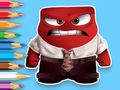 Spēle Krāsojamā grāmata: Inside Out Angry  online
