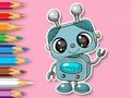 Spēle Krāsojamā grāmata: smaida robots  online