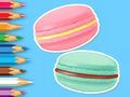 Spēle Krāsojamā grāmata: Macaron  online