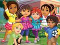 Spēle Puzle: Dora Into City online Spēle Puzle: Dora Into City online