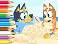 Spēle Krāsojamā grāmata: Bluey On The Beach  online