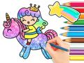 Spēle Krāsojamā grāmata: Vienradža princese  online