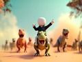 Spēle Stickman: Dinozauru arēna  online