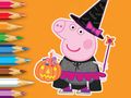 Spēle Krāsojamā grāmata: Peppa Pig Helovīns  online