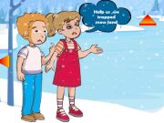 Spēle Brāļi un māsas izbēga no sniega zemes  online