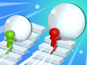Spēle Snow Race 3D jautras sacīkstes  online
