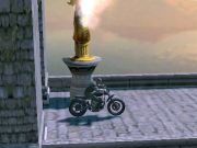 Spēle Motociklu sacīkstes cauri drupām  online