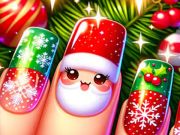 Spēle Priecīgus Ziemassvētkus nagu dizains online Spēle Priecīgus Ziemassvētkus nagu dizains online