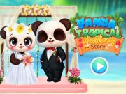 Spēle Pandas tropisko kāzu stāsts  online