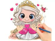 Spēle Krāsojamā grāmata: Čibi lelle princese online Spēle Krāsojamā grāmata: Čibi lelle princese online