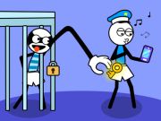 Spēle Stickman Troļļu zagļu mīkla  online