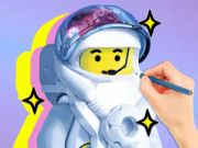 Spēle Krāsojamā grāmata: LEGO Astronaut  online