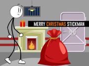 Spēle Priecīgus Ziemassvētkus Stickman  online