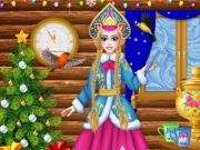 Spēle Snegurochka krievu ledus princese  online