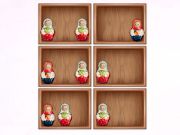 Spēle Kārtot pēc Matryoshka plauktiem!  online