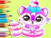 Spēle Krāsojamā grāmata: Baby Fluff dzimšanas diena  online