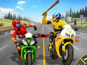 Spēle Moto uzbrukums - velosipēdu sacīkstes  online