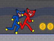 Spēle Stickman Huggy Party Duo online