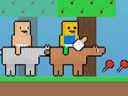 Spēle Baby Noob vs mazulis obby zirgs  online