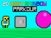 Spēle 2d obby varavīksnes parkour  online