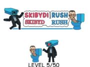 Spēle Skibydi steiga  online