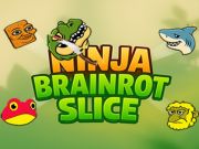 Spēle Ninja Brainrot šķēle  online