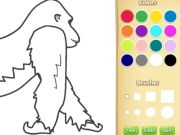Spēle Gorilla krāsojamā grāmata bērniem online
