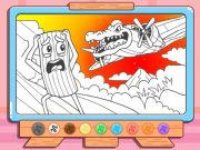 Spēle Krāsu grāmata: Bombardino Crocodilo online