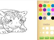 Spēle Baby Tiger krāsojamā grāmata online Spēle Baby Tiger krāsojamā grāmata online