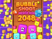 Spēle Burbuļu šautu apvienošanas kaste 2048 online