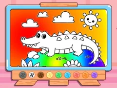 Spēle Coloring Book: Crocodile online