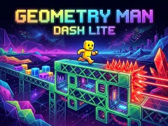 Spēle Geometry Man Dash Lite online