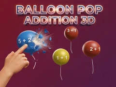 Spēle Balloon Pop Addition 3D online