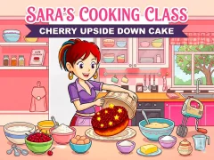 Spēle Sara’s Cooking Class: Cherry Upside Down Cake online