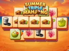Spēle Summer Triple Mahjong online