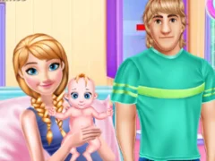Spēle Pregnant Anna and Baby Care online