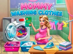 Spēle Mommy washing clothes online