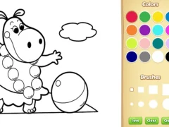 Spēle Baby Farm Animals Coloring Book for Kids online