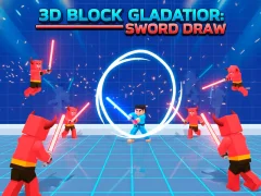 Spēle 3D Block Gladiator: Sword Draw online