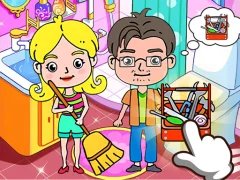 Spēle Toka Boka Home Clean Up Design online