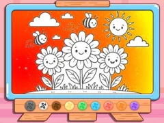 Spēle Coloring Book: Happy Flower online