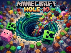 Spēle Minecraft Hole IO online